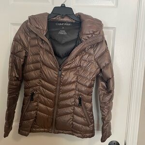 Calvin Klein Women's Chocolate Puffer Jacket